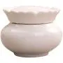 joyMerit Ceramic Storage Jar with Lids, Food Storage Canister for Serving Tea, Coffee, Spice and More - White