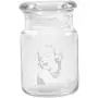 Clear Glass Herb Stash Jar with Lid 4.5 oz with Marilyn Monroe Logo from Smoke Promos