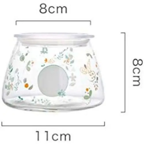 Versiegelte Glas-Lebensmittelbehälter Deckel Lagerbehälter Dose Flasche Gewürz-Lagerbox Tee Kaffee Zucker Lagerbehälter für Küchenorganizer, Frühlingswald-Typ