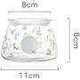 Versiegelte Glas-Lebensmittelbehälter Deckel Lagerbehälter Dose Flasche Gewürz-Lagerbox Tee Kaffee Zucker Lagerbehälter für Küchenorganizer, Frühlingswald-Typ