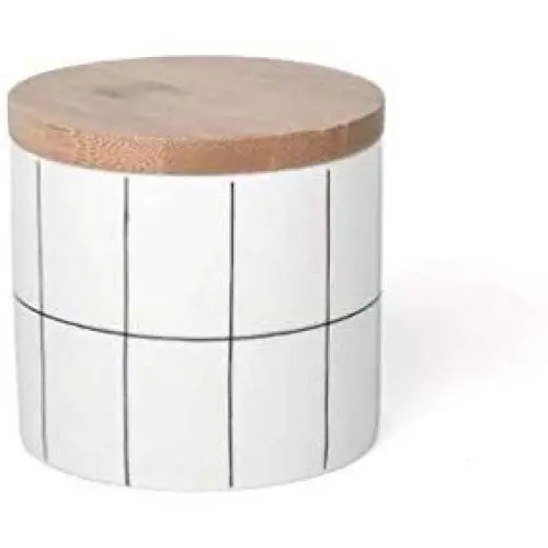 Kitchen Canisters Jars Small Airtight Food Storage Containers Ceramic with Wooden Lids,Rustic Home Decor,Pantry Organization and Storage for Tea Coffee Sugar Snacks Spice,400ML/700ML/950ML White Kitchen Canisters Jars Small Airtight Food Storage Containers Ceramic with Wooden Lids,Rustic Home Decor,Pantry Organization and Storage for Tea Coffee Sugar Snacks Spice,400ML/700ML/950ML White