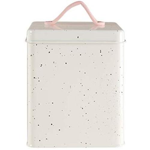Premier Housewares Storage Canister, Powder Coated Metal Silver