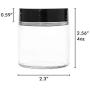 Litanika 4oz Glass Jars with Lids, Mini Round Set 12 Pack