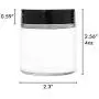 Litanika 4oz Glass Jars with Lids, Mini Round Set 12 Pack