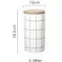 Round Heat Resistant Ceramic Sealed Tank Large Storage Jar 3Pcs/ Set With Lid Sugar Food Storage Box Decor Storage Bottle,L