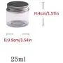 Travel Sample Containers, Tea Storage Jar, Incense Powder Container - Small Plastic Jars with Lids, Clear Plastic Containers, Set of 5(25ml, 30ml, 50ml, 80ml, 100ml) Travel Sample Containers, Tea Storage Jar, Incense Powder Container - Small Plastic Jars with Lids, Clear Plastic Containers, Set of 5(25ml, 30ml, 50ml, 80ml, 100ml)