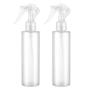 Denkee 2 Pack Spray Bottles, 7oz Empty Plastic Sprayer Bottles，Refillable Spraying Bottle for Hair/Oils/Cleaning Solutions, Fine Mist Bottles Travel Home Office Gardening (White)