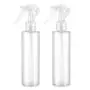 Denkee 2er Set Sprühflaschen, 7oz Leere Kunststoff-Sprühflaschen, Auffüllbare Sprühflaschen für Haar/Öle/Reinigungslösungen, Feine Nebelflaschen für Reisen, Home Office, Gartenarbeit (Weiß)
