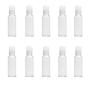 10Pcs 30ml/1oz Empty Clear Plastic Bottles with Press Disc Top Cap Portable Travel Bottle Cosmetic Sample Container Jar Pot For Lotion Essential Oil Toner Shampoo Body Wash