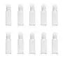 10Pcs 30ml/1oz Empty Clear Plastic Bottles with Press Disc Top Cap Portable Travel Bottle Cosmetic Sample Container Jar Pot For Lotion Essential Oil Toner Shampoo Body Wash