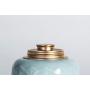 Longquan Celadon Ceramic Sealed Goji Cans (17 oz, Light Blue)