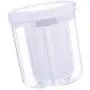 UPKOCH Food Storage Plastic Clear 4 Compartments Detachable Kitchen Cereal Container Dry Food Storage Jar with Lid for Kitchen Food UPKOCH Food Storage Plastic Clear 4 Compartments Detachable Kitchen Cereal Container Dry Food Storage Jar with Lid for Kitchen Food