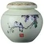 Boîte à Thé en Céramique, Récipient Scellé pour Thé / Cerise Noire / Thé Vert / Puer / Tieguanyin, Réservoir de Stockage pour Thé en Fleurs et Fruits Secs, Accessoires de Cérémonie du Thé, Récipient de Stockage pour Thé, Capacité 250 G - 500 G (Couleur : 
