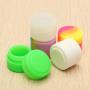 100 Pcs 2ML Colorful Round Silicone Non Stick Concentrate Containers Jar Storage Box