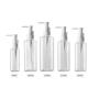 2PCS 150ML 5.1OZ Transparent Empty Plastic Press Bottle with White Pump Head Emulsion Shower Gel Shampoo Cleansing Oil Storage Holder Refillable Cosmetic Container Jar Pot for Travel Daily Life