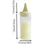 Bulk Food Cans Glass Spice Jars Storage Container Tank With Bone China Lid Preservation Kitchen Organizer Individuality YellowTower