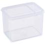 OUNONA 1.2L Kitchen Food Crisper Food Container Box Storage Box (Transparent)