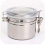 Stainless Steel Airtight Sealed Canister Storage Can Sugar Coffee Tea Tin Candy Sealed Cans Box Holder Bottles Jars 5Inch,S 4Inch
