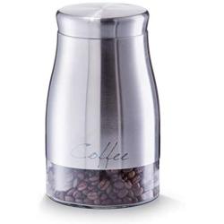 Zeller 19892 &quotCoffee" Storage Jar 1,300 ml 11.5 x 19 cm Stainless Steel