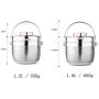 Thermos Food Jar Thermos Stainless Food Flask Hollow Insulated Food Containers Portable Isulated Bag (Size : 1200ml)