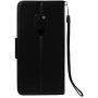 Soft PU Leather Wallet Case for Huawei Mate 20,Flip Stand Case for Huawei Mate 20,Moiky Classic Retro Black 3D Owl Design Solid Color Purse Folio Magnetic Cover with Wrist Strap