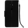 Soft PU Leather Wallet Case for Huawei Mate 20,Flip Stand Case for Huawei Mate 20,Moiky Classic Retro Black 3D Owl Design Solid Color Purse Folio Magnetic Cover with Wrist Strap