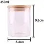 HIZLJJ 3 Piece Glass Airtight Jars Storage Canister Container Set with Bamboo Lid for Kitchen, Bathroom HIZLJJ 3 Piece Glass Airtight Jars Storage Canister Container Set with Bamboo Lid for Kitchen, Bathroom