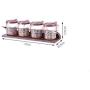 Mini Spice Jars Spice jar bottle kitchen set combination home storage