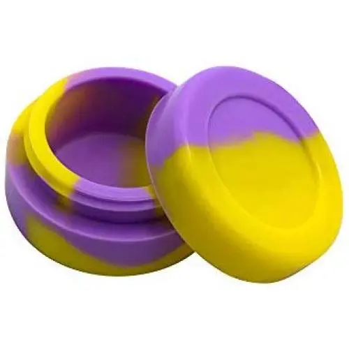 25 Stück Silikon-Wax-Dab-Behälter 7 ml - Mehrzweck-Aufbewahrungsgläser – Zufällige Farben