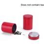 Container Sugar Frosted Iron Chinese Style Storage Boxes Stash Herb Tea Jar With Lid Cans Smell Proof Classical Sealed Home,Grey