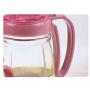 Tree House Canisters Sets for The Kitchen, Small Glass Storage Jar Seasoning Pot with Lids Pack of 6-F 350mlx5+600ml