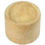 Mini Round Bamboo Tea Box Storage Box Canister Column Tea Jar Caddy Storage Case Handmade Organizer