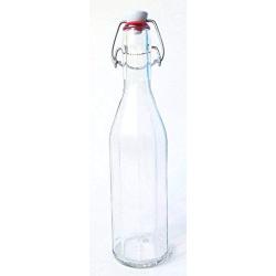 Nutleys 750 ml Fluted Glass Bottles with Ceramic Swing Stoppers (6-Piece)