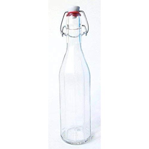 Nutleys 750 ml Fluted Glass Bottles with Ceramic Swing Stoppers (6-Piece)