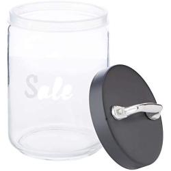 Italo Ottinetti Glass Storage Jars with Hermetic Lid Grey 1 Litre Sa, one Size