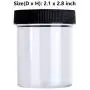 TiaoBug 10 Stück 120 ml Klare Plastikleere Behälter, Weite Öffnung, für Perlen, Schmuck, Make-up, Nail Art, Creme – Größe One