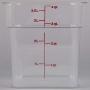 Cambro Polycarbonate Square Food Storage Containers 4 Quart With Lid - Pack of 2