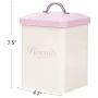 Sams Home Pink X649 Metal Square Box Home Kitchen Gifts Bread Bin/Box/Container Biscuit Tea Coffee Sugar Tin Canister Set