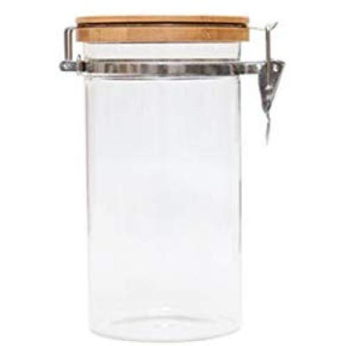 Household Glass Storage Tank Sealed Clip Cover Transparent Storage Jar Food Storage Bottle,1250Ml