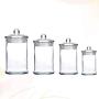 TOPBATHY 4pcs Portable Glass Food Storage Jar with Airtight Seal Glass Lid/Airtight Food Storage Containers,for Serving Tea, Coffee, Spice and More???0.16L+0.4L+0.75L+1.2L??‰