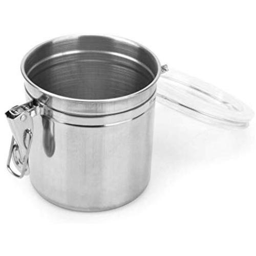 Cookie Jar Cereal Coffee Storage Containers Jar 304 Stainless Steel with Lids Airtight Bpa Free Large, Food Storage Containers Jar for Kitchen Pantry Organization Canister Candy Bulk, 650mL