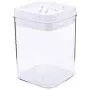 2 Stück Kunststoff Transparente Versiegelte Dose Food Storage Behälter Snacks Container für Nüsse Tee Gewürze (1,3L)