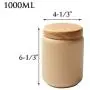 Bocal en céramique sans plomb 1Pc avec couvercle en bois étanche, idéal pour les bonbons, les biscuits, le sucre, le café, l'avoine, le thé (1000ML) Bocal en céramique sans plomb 1Pc avec couvercle en bois étanche, idéal pour les bonbons, les biscuits, le sucre, le café, l'avoine, le thé (1000ML)