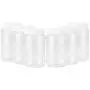 Fasmov 17 oz Plastic Jars with Screw on Lids Storage Jars with White Sealing Caps, Set of 6 Fasmov 17 oz Plastic Jars with Screw on Lids Storage Jars with White Sealing Caps, Set of 6