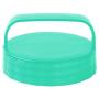 Pack of 4 Assorted Color Food Grade Durable Plastic Caps Lids Removable Foam Gasket Replace Handles Mason/Canning Drinking Jars