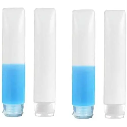 12 Pièces Flacons en Plastique Transparent Souples en Vrac avec Bouchon Amovible pour Rangement de Maquillage, Cosmétiques, Nettoyant Visage, Shampoing, Gel Douche (50ml/1,7oz)