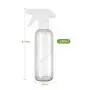 QKURT 3PCS Trigger Sprayers, 250ML Refillable Water Spray Bottle Liquid Containers Clear Empty Bottle for Essential Oil Water Kitchen Bath and Cleaning-250ML