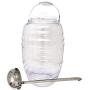 Royal Cook Vitro5CL Vitrolero Aguas Frescas Tapadera BPA-FREE Food Grade Plastic Water Container with Lid and 10 Oz Ladle, 5Gallon/20 Liters, Clear