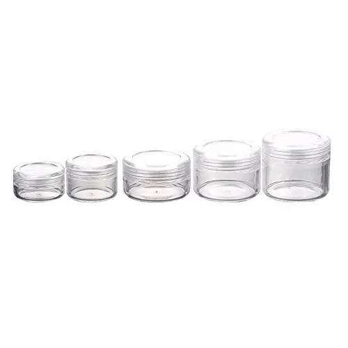 12PCS Empty Plastic Clear Cosmetic Jars Creams/Sample/Make-Up/Glitter Storage Refill Cosmetic Bottle with Lids for Lotion Make up Balm Travel Tester (5G) 12PCS Empty Plastic Clear Cosmetic Jars Creams/Sample/Make-Up/Glitter Storage Refill Cosmetic Bottle with Lids for Lotion Make up Balm Travel Tester (5G)