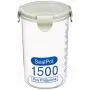 Hemoton Plastic Storage Jars with Lids,Clear Canister Food Storage containers canister set for dry flour Cereal Coffee Sugar Rice Snacks(3pcs 1500ml) Hemoton Plastic Storage Jars with Lids,Clear Canister Food Storage containers canister set for dry flour Cereal Coffee Sugar Rice Snacks(3pcs 1500ml)